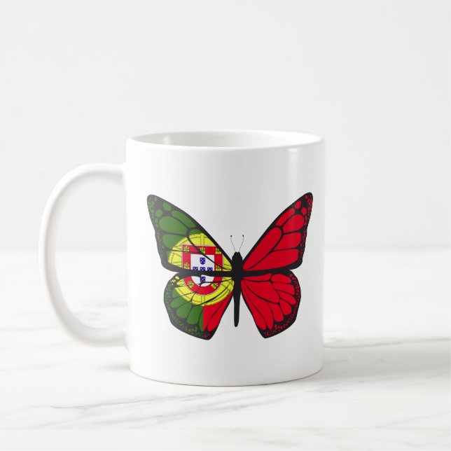PORTUGAL BUTTERFLY  COFFEE MUG (Left)