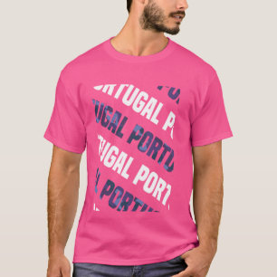 Portugal Camo Pattern Purple Camouflage T-Shirt
