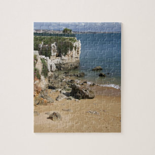 Portugal, Cascais. Praia da Rainha, a beach in Jigsaw Puzzle