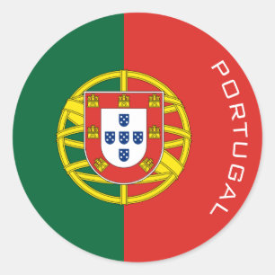 portugal classic round sticker