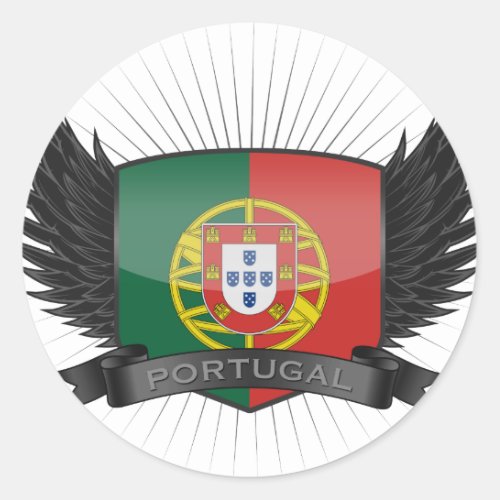 PORTUGAL CLASSIC ROUND STICKER