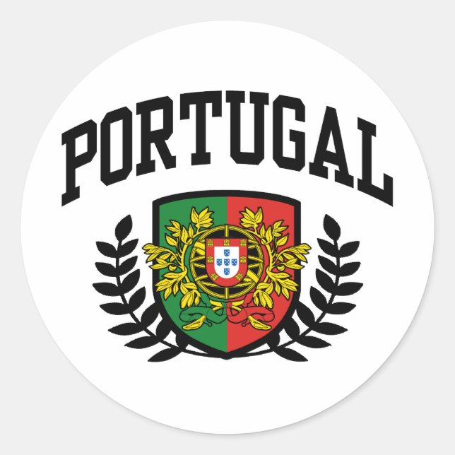 Portugal Classic Round Sticker (Front)