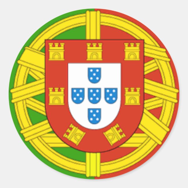 Portugal Classic Round Sticker (Front)