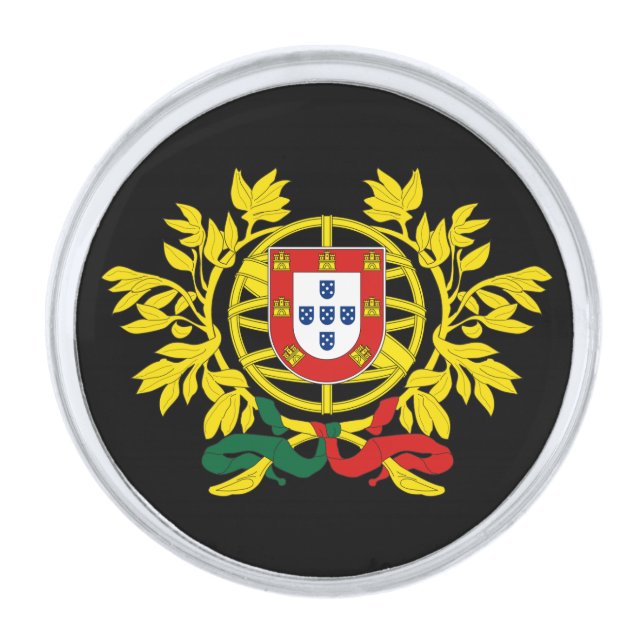 Portugal Coat of Arms Lapel Pin (Front)