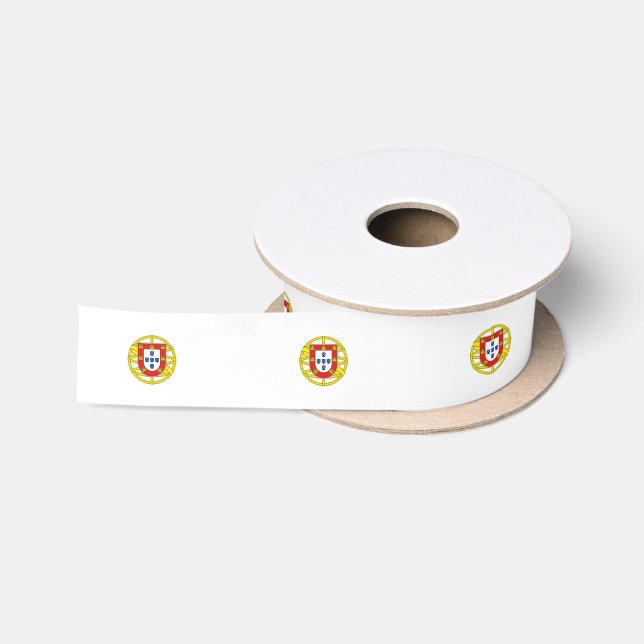 Portugal coat of arms satin ribbon (Spool)