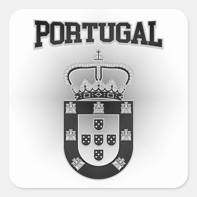Portugal Coat of Arms Square Sticker (Front)
