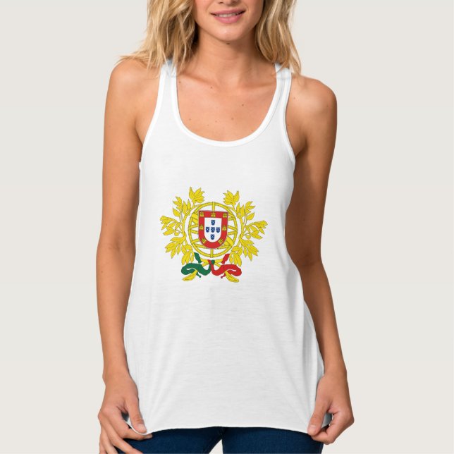 Portugal coat of arms tank top (Front)