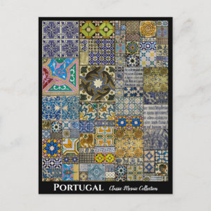 Portugal Colorful Mosaics Postcard