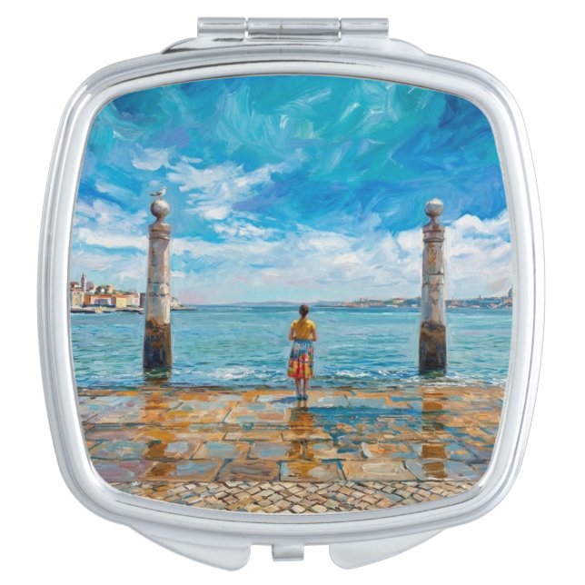 Portugal Compact Mirror (Front)