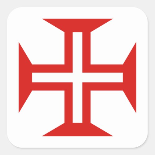 Portugal country cross flag symbol square sticker