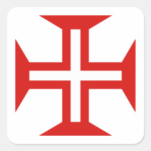Portugal country cross flag symbol square sticker