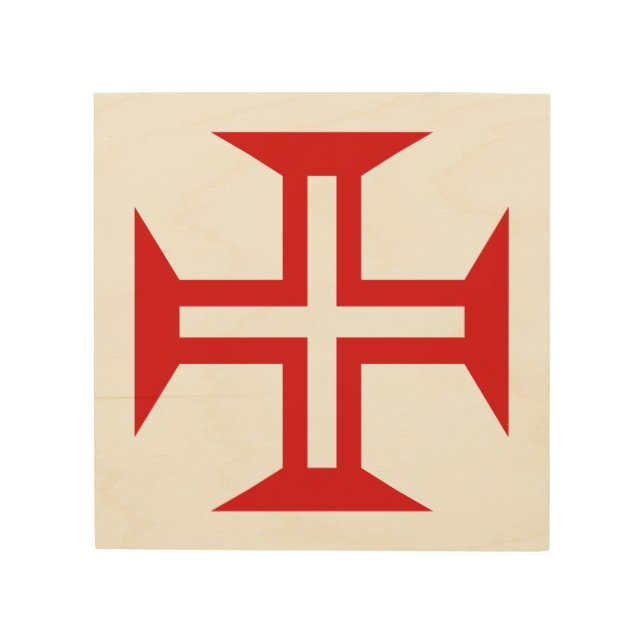 Portugal country cross flag symbol wood wall art (Front)