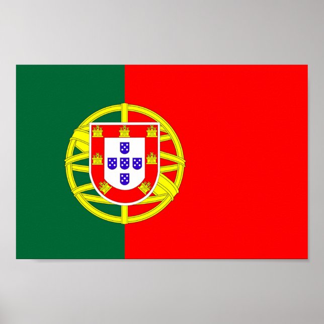 portugal country flag symbol poster (Front)