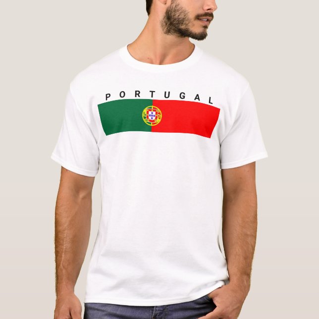 portugal country flag symbol T-Shirt (Front)