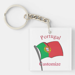 Portugal Country Flag Thunder_Cove Keychain