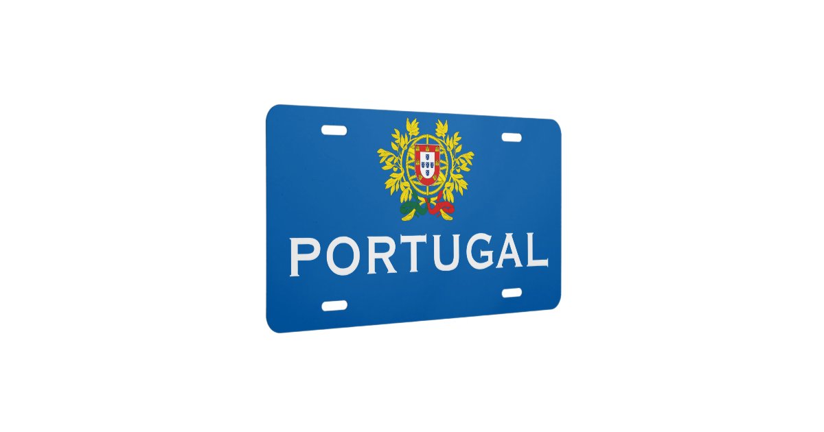 Portugal Crest License Plate Frame Zazzle