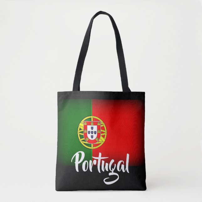 Portugal Darkened Flag Tote Bag (Front)