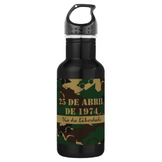 Portugal, Dia da Liberdade or Freedom Day 18oz Water Bottle