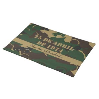 Portugal, Dia da Liberdade or Freedom Day Cloth Placemat