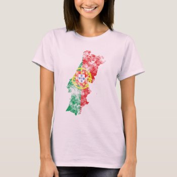 Portugal Distressed Flag T-shirt by LifeEmbellished at Zazzle