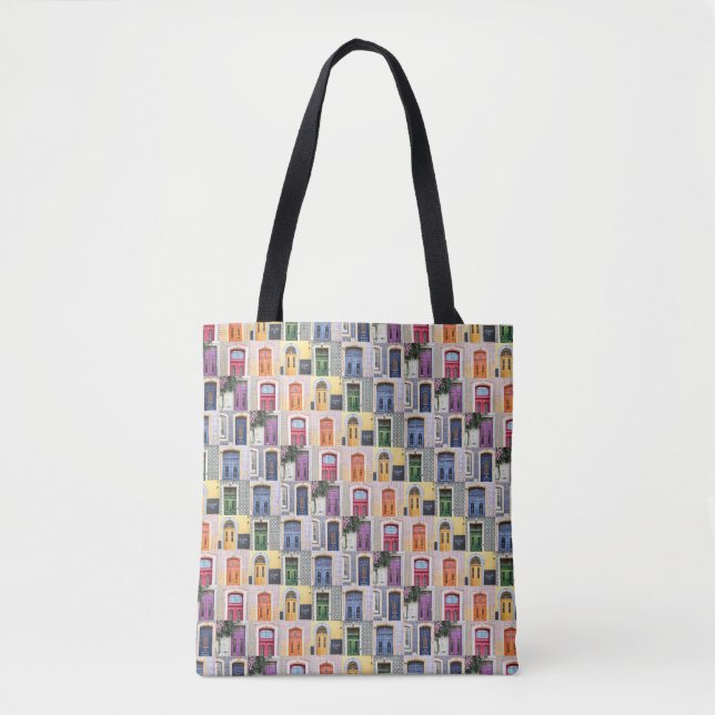 Portugal Doors Tote Bag (Front)