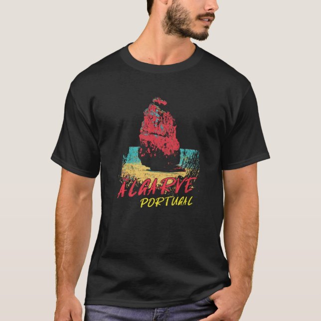 Portugal Famous rocks of the Algarve's beaches T-Shirt (Front)