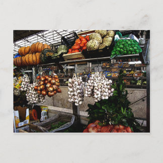 Portugal Farmers Market Postcard