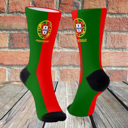 Portugal fashion Sports Socks Portuguese flag Socks