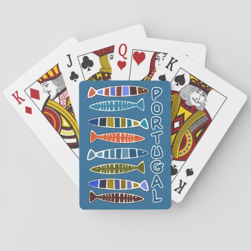 PORTUGAL Fish Pattern playing cards