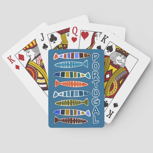 PORTUGAL Fish Pattern playing cards (Back)