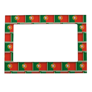 Portugal flag 3D pattern Magnetic Photo Frame