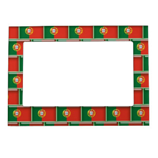 Portugal flag 3D pattern Magnetic Photo Frame