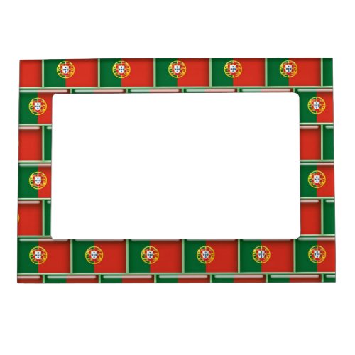 Portugal flag 3D pattern Magnetic Photo Frame