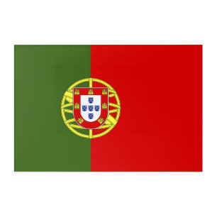 Portugal flag acrylic print