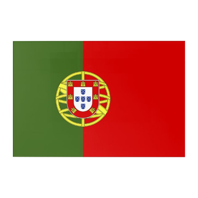 Portugal flag acrylic print (Front)