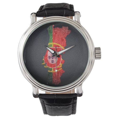 Portugal Flag and Map Watch