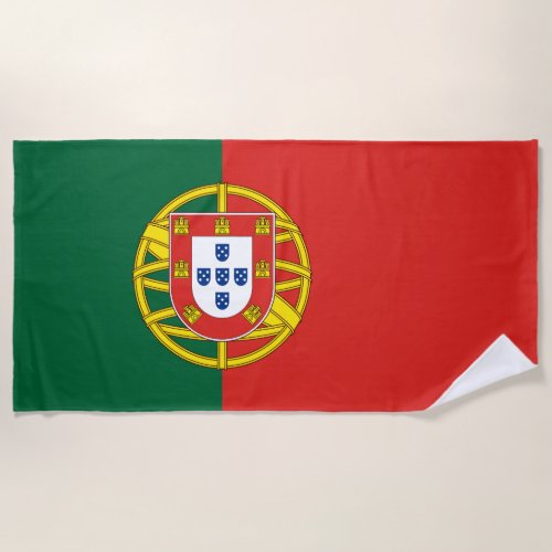 Portugal flag Bandeira De Portugal Beach Towel