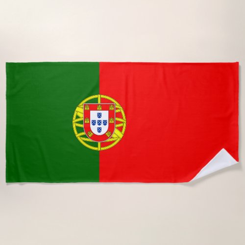 Portugal Flag Beach Towel