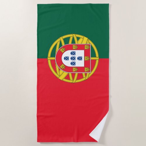 Portugal flag beach towel