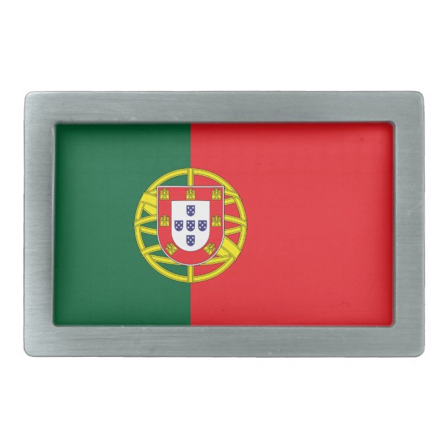 Portugal Flag Belt Buckle (Front)