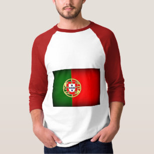 Portugal Flag Black Edge T-Shirt
