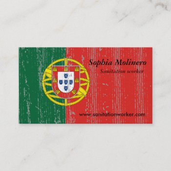 Portugal Flag Business Card by sushiandsasha at Zazzle