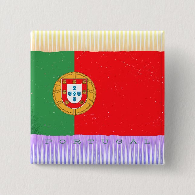 Portugal Flag Button (Front)