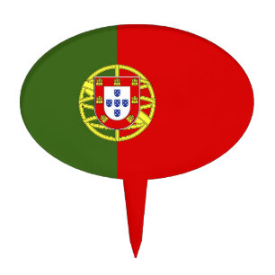 Portugal flag cake topper