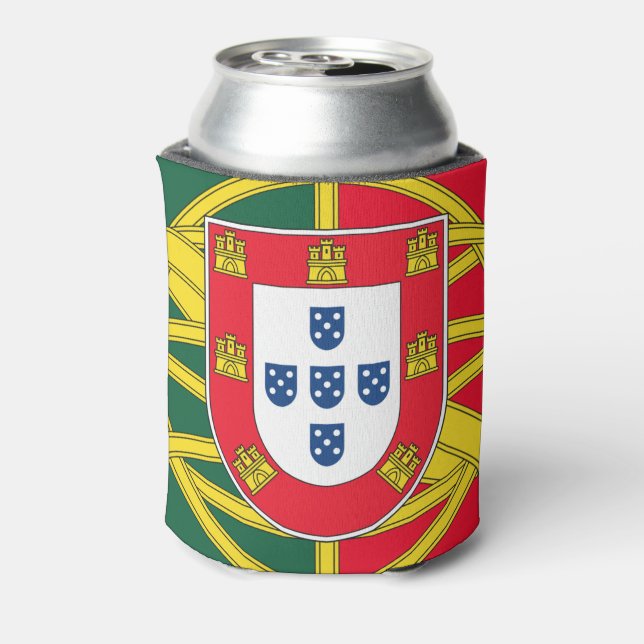 Portugal flag can cooler (Can Back)