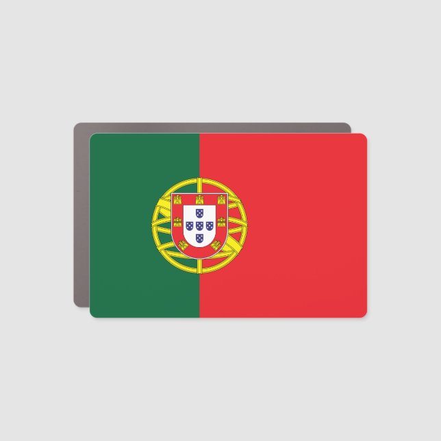 Portugal Flag Car Magnet (Front)