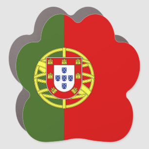 Portugal flag car magnet