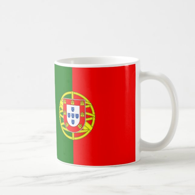 Portugal Flag Ceramic Coffee Mug (Right)