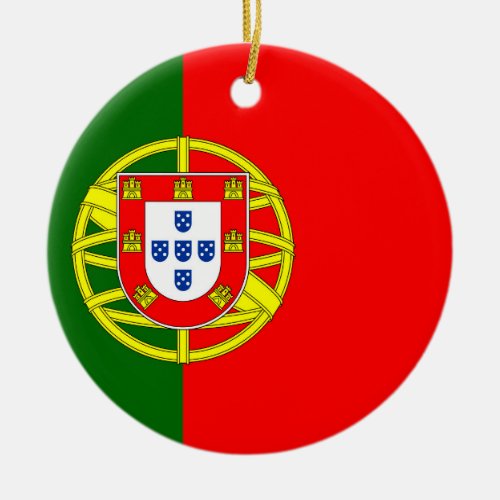 Portugal Flag Ceramic Ornament