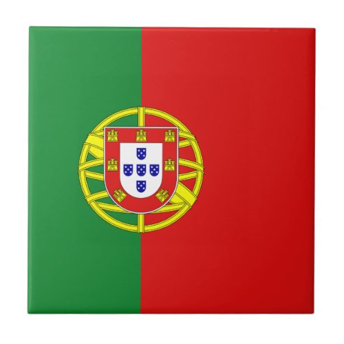 Portugal Flag Ceramic Tile